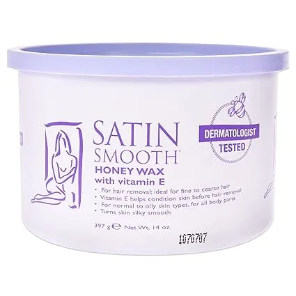 Satin Smooth Honey Hair Removal Wax with Vitamin E 14oz.