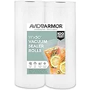 Avid Armor Two 11x50 Heavy-Duty Vacuum Sealer Rolls Easy Cut for Custom Bag
