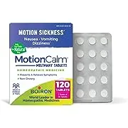 Boiron MotionCalm Tablets, Homeopathic Medicine for Motion Sickness, Nausea, Vomiting, Dizziness, 2 x 60 Meltaway Tablets Twin Pack
