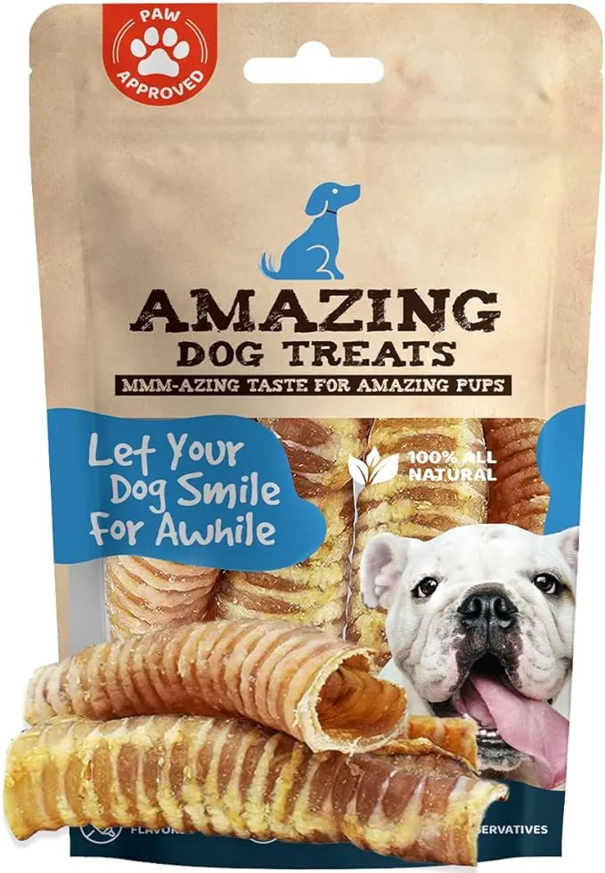 6" Beef Trachea Chews 5 Pack