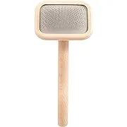 Chris Christensen Mark I Slicker Brush, Groom Like a Professinal, Stainless Steel Pins, Lightweight Beech Wood Body, Ground and Polished Tips, Extra Small