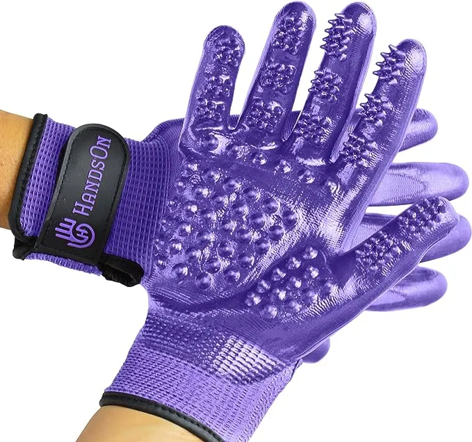 Handson Grooming Gloves - Medium / Black