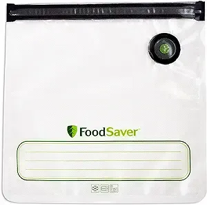 Foodsaver® Reusable Gallon Vacuum Zipper Bags, for Use with Foodsaver Handheld Vacuum Sealers, 8ct