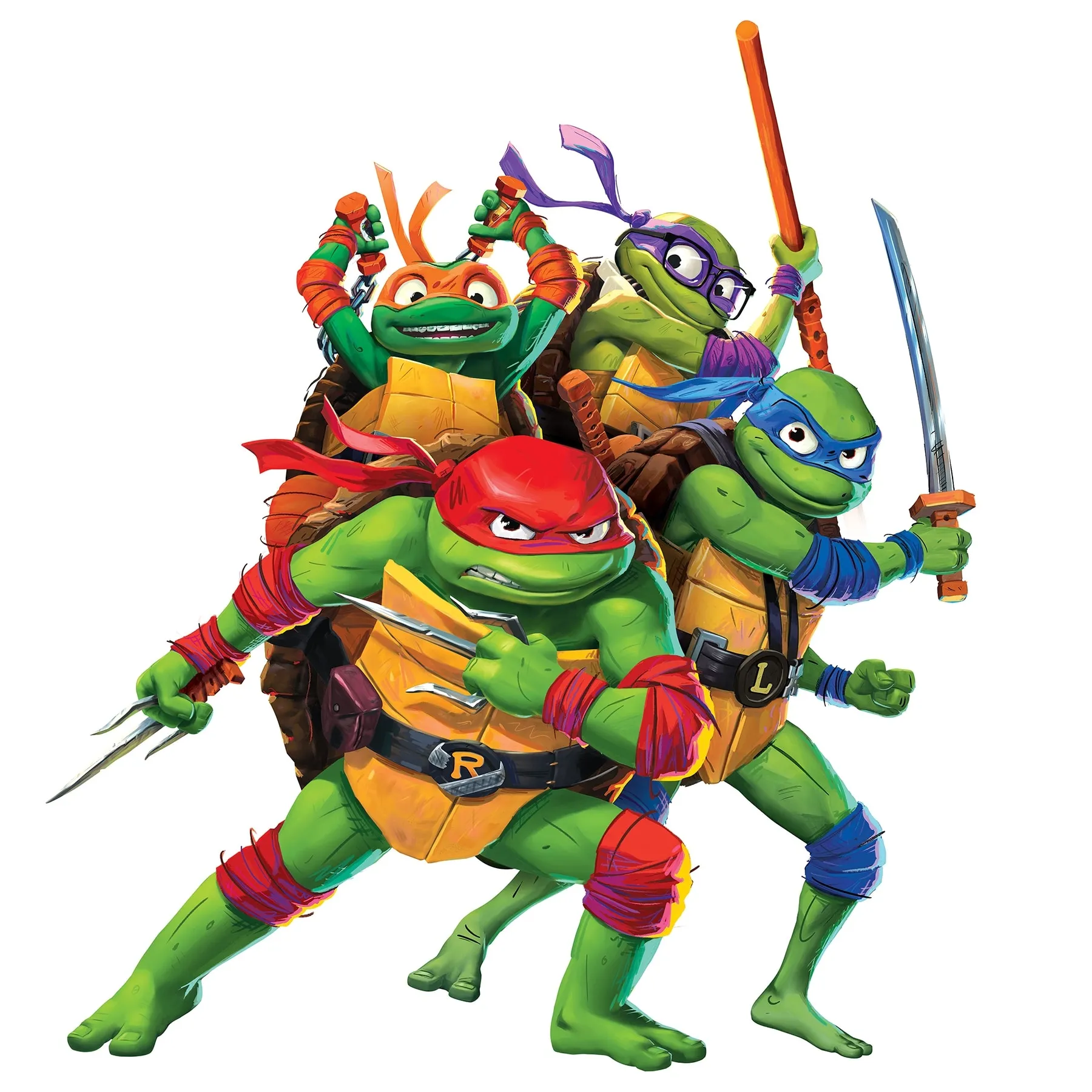 RoomMates Teenage Mutant Ninja Turtles: Mutant Mayhem Character Peel and Stick Wall Decals by RoomMates, RMK5442SCS