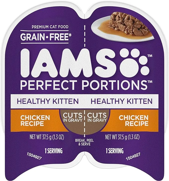 Iams Perfect Portions Healthy Kitten Wet Cat Food