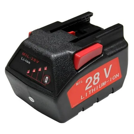Refuelergy For MILWAUKEE 28V M28 V28 Power Tool Battery 48-11-2830 w/LED Gauge