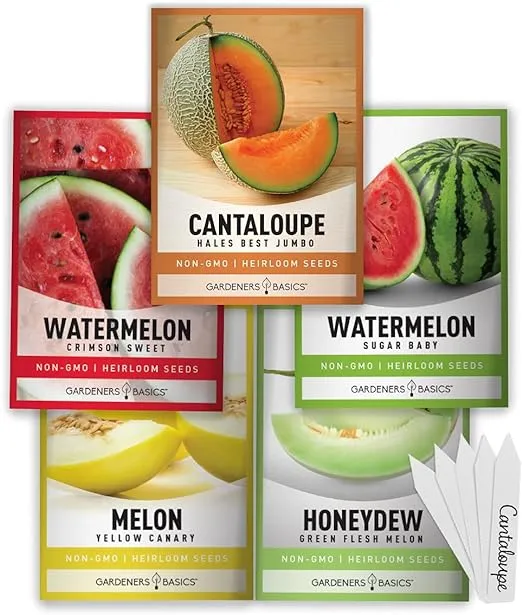 Hales Best Melon Fruit Seeds Variety Packs