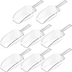 Multi-purpose Plastic Clear Kitchen Scoops, Ice Scoop for Weddings, Candy Desser