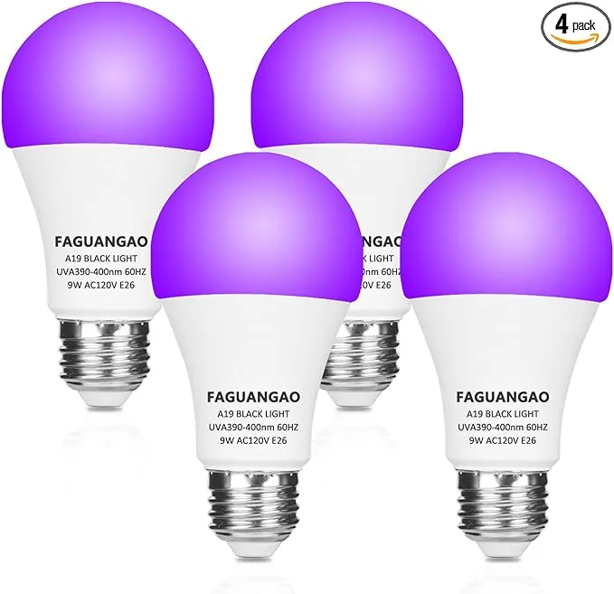 FAGUANGAO LED Black Light Bulb