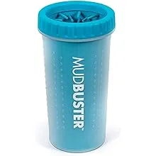 Dexas MudBuster Portable Dog Paw Cleaner, Large, Blue (PW720312)
