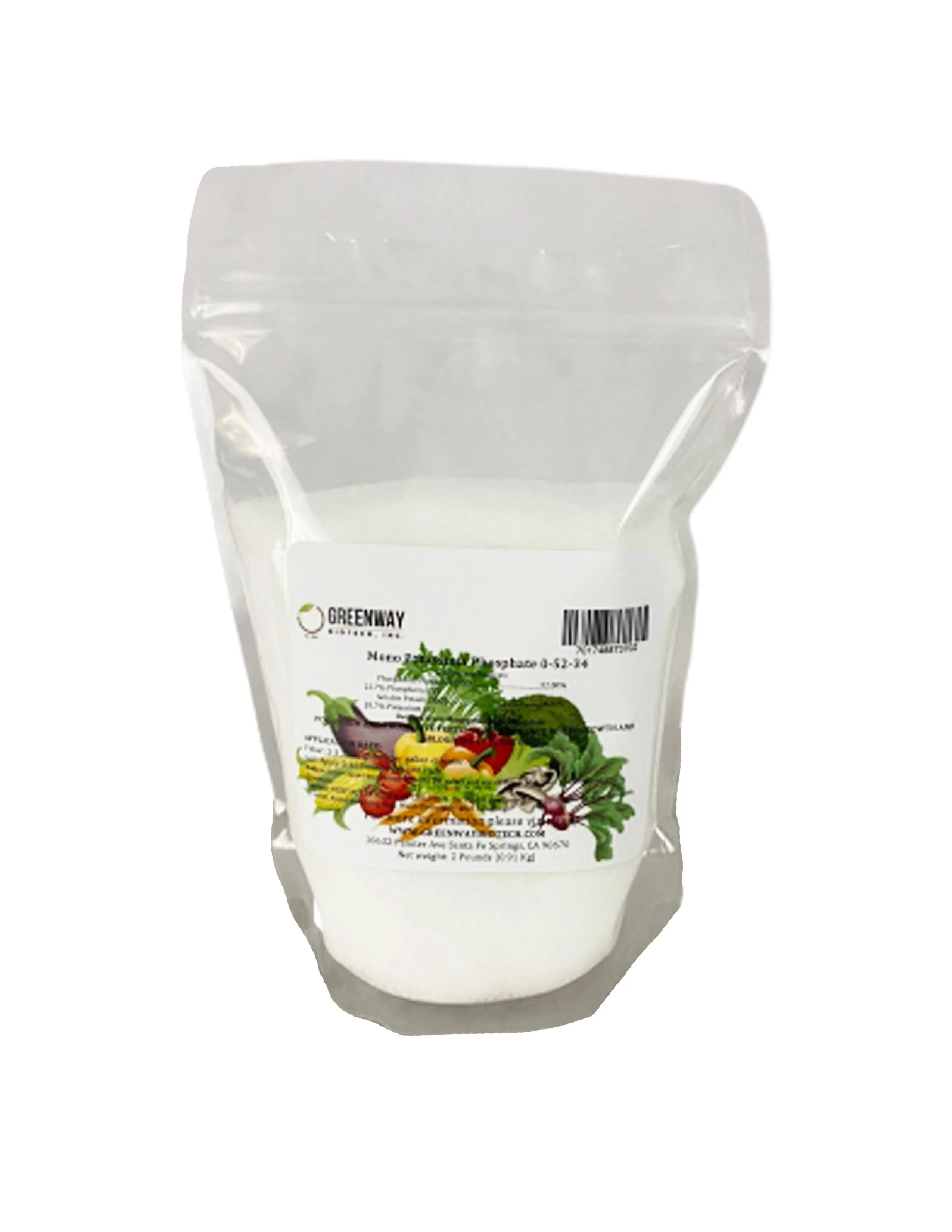 Monopotassium phosphate MKP 0-52-34 Soluble MonoPotassium Phosphate 2 Pounds 