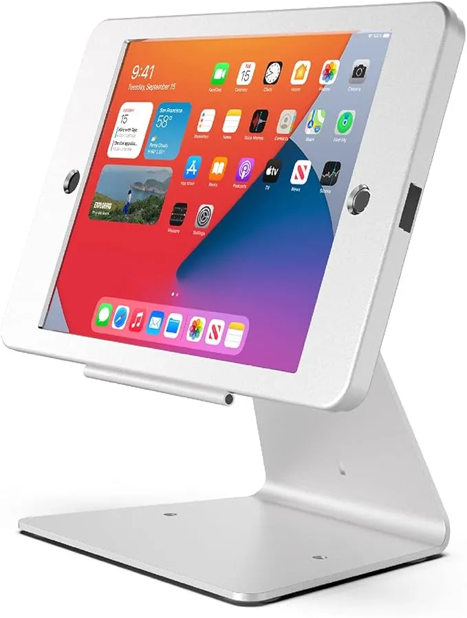 DDSHOW Desktop Anti-Theft Security Kiosk Stand Holder Enclosure for iPad 10.2...