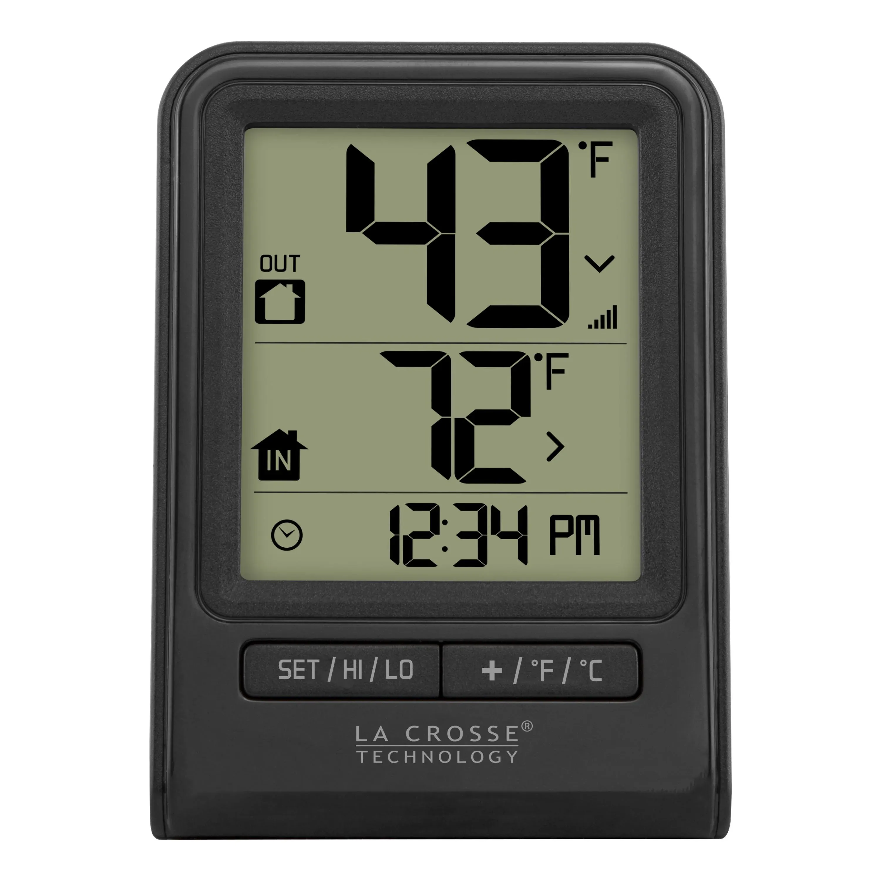 La Crosse Technology 308-1409BT-CBP Wireless Temperature Station, Blac