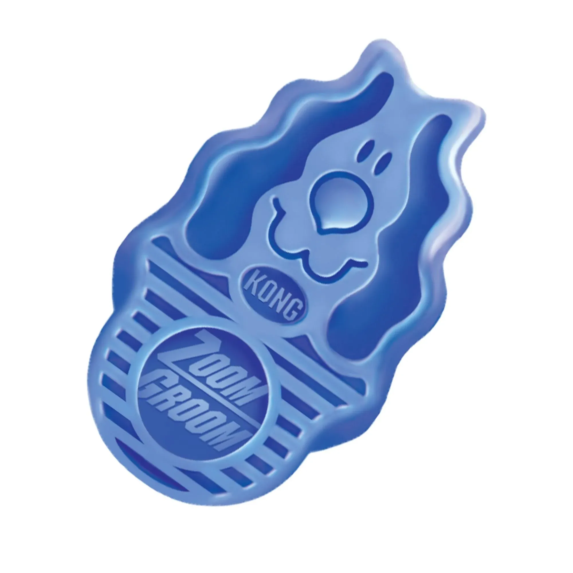 Kong ZoomGroom Brush for Dogs and Puppies, Blue, M/L
