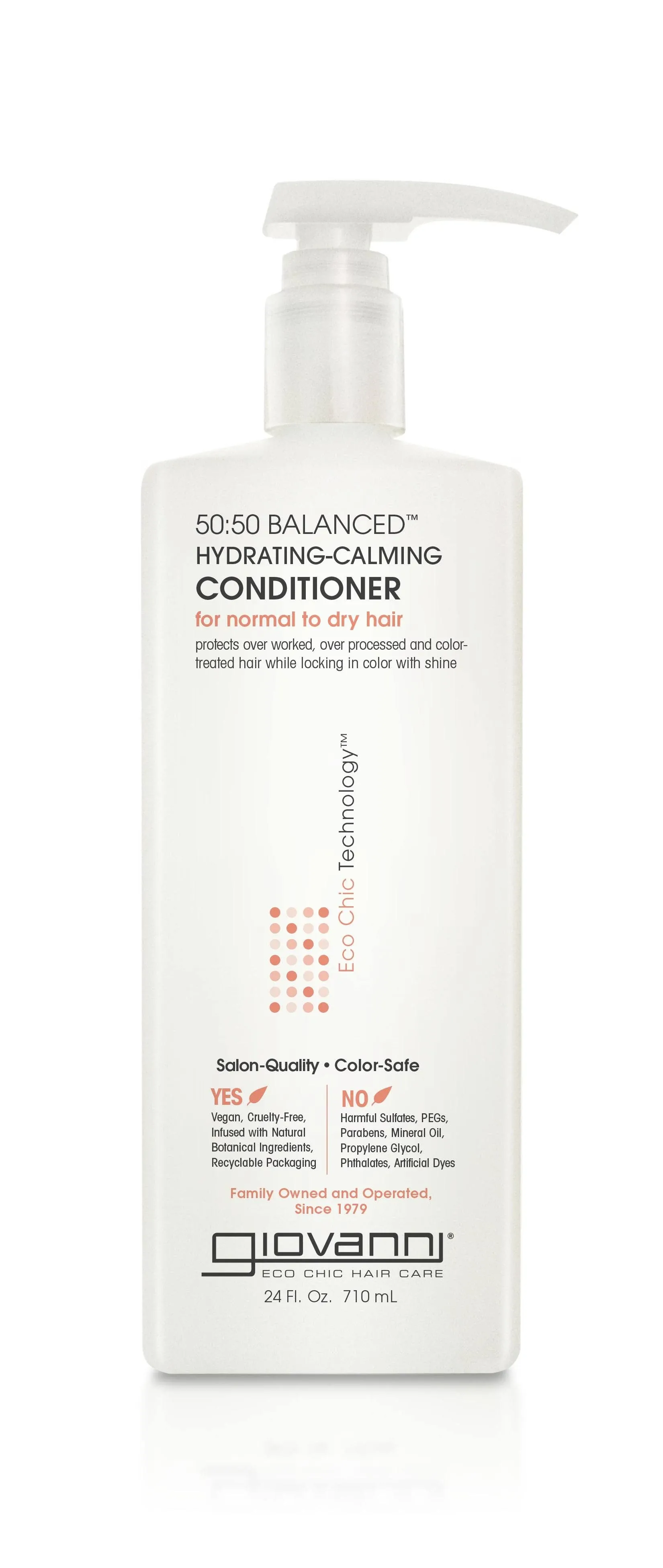 Giovanni Eco Chic Hair Care Conditioner, 50:50 Balanced Hydrating-Calming, for Normal to Dry Hair - 1 gl (3785 ml)
