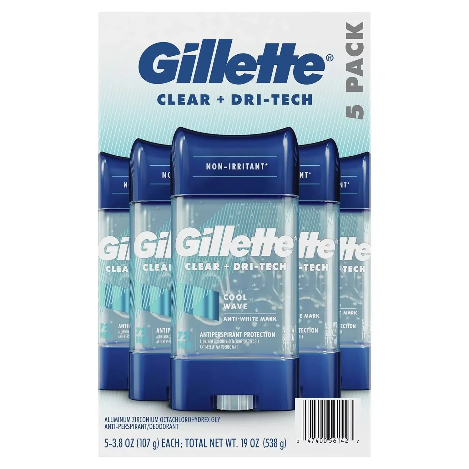 Gillette Clear Gel Cool Wave Deodorant 2.85 oz. Stick