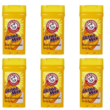 Arm & Hammer Ultramax Anti-Perspirant Deodorant Invisible Solid Unscented 2.60 oz (Pack of 4)