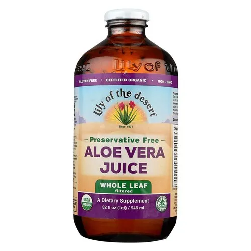 Lily of the Desert, Jus d'aloe vera, feuille entière filtrée, sans conservateur, 946 ml