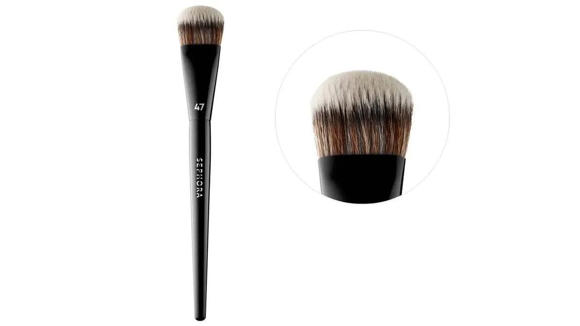 SEPHORA Liquid Cream Stick Foundation Slanted ANGLED Brush #47 | New Edition!