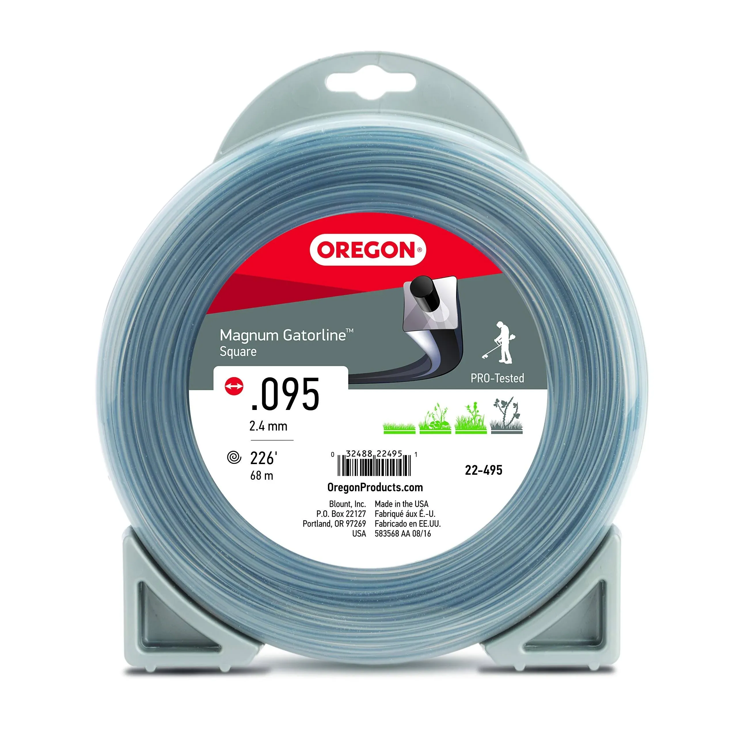 Oregon 22-455 Magnum Gatorline Square Trimmer Line, .155 1lb Donut