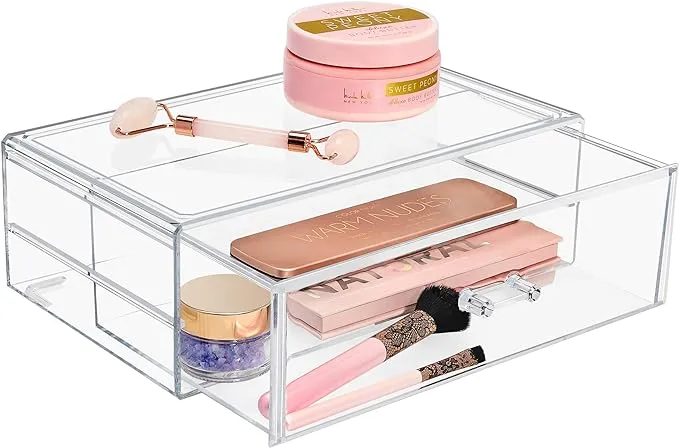 Sorbus Large Makeup/Jewelry Storage Case – Stackable & Interchangeable