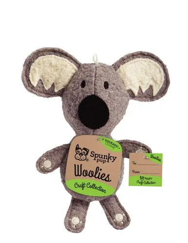 Spunky Pup Woolies Koala Dog Toy