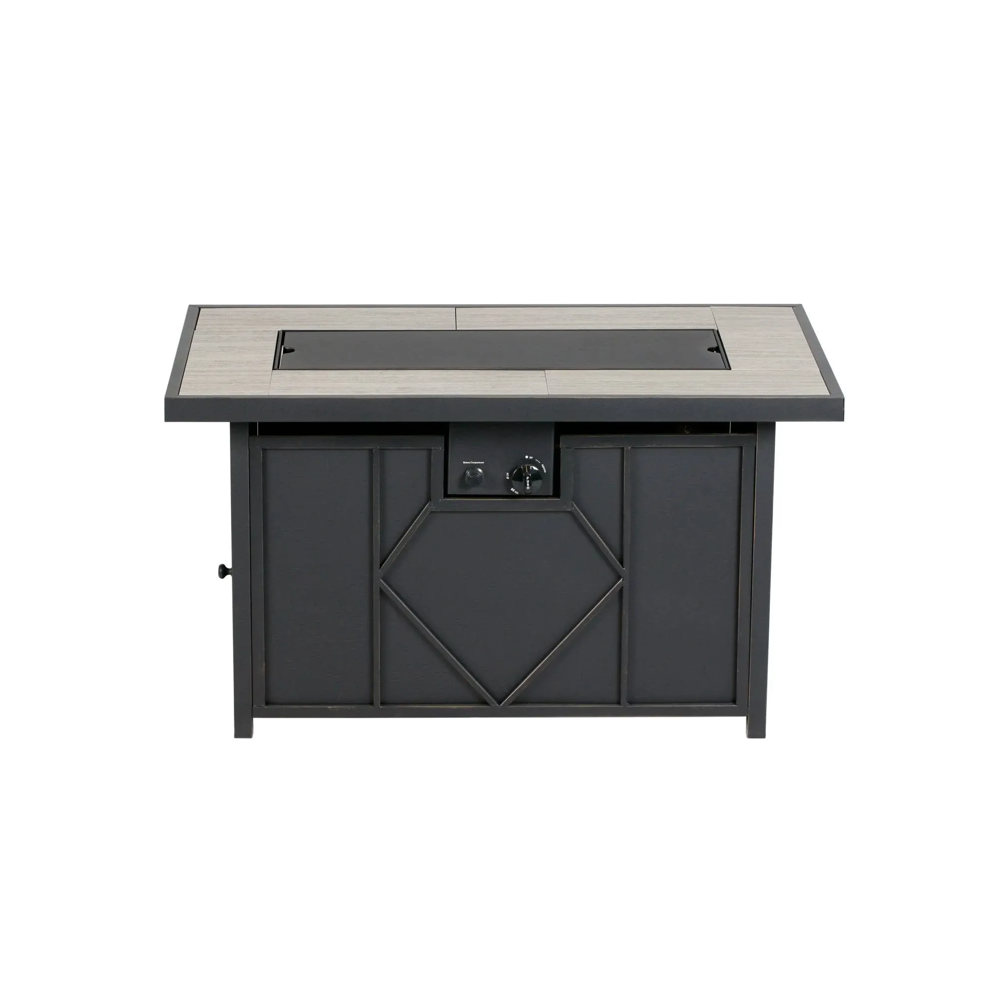 42 in. 60,000BTU Fire Pit Propane Gas Fire Pit Table Rectangular Tabletop