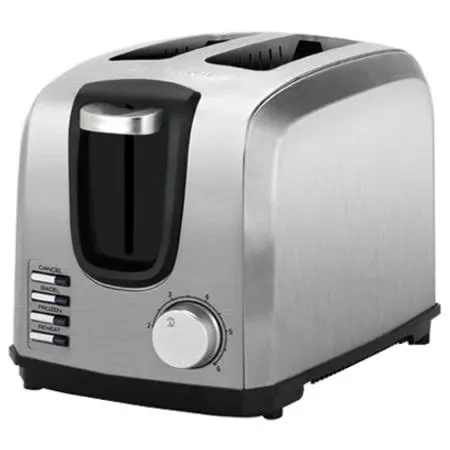 BLACK+DECKER 2-Slice Stainless Steel Toaster