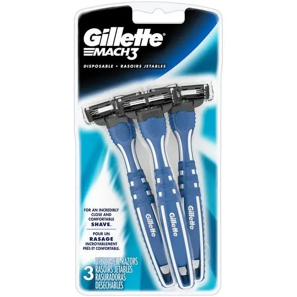 Gillette Mach3 Disposable Razors 3 ct Pack