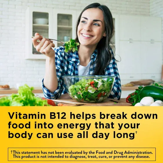 Nature Made Vitamin B12, Time Release, 1000 mcg, Tablets - 75 tablets
