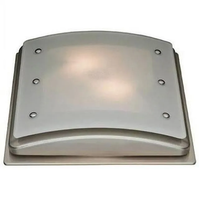 Good Housekeeping Buckingham (90064) Decorative 100 CFM 2.0 Sones Bathroom Ventilation Exhaust Fan with Light & Night-Light (Brushed Nickel)