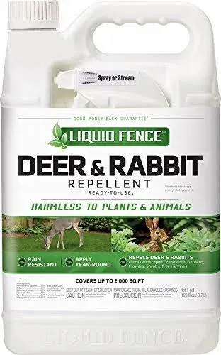 Liquid Fence Deer & Rabbit Repellent Ready-to-Use, 32-Ounce, 4-Pack