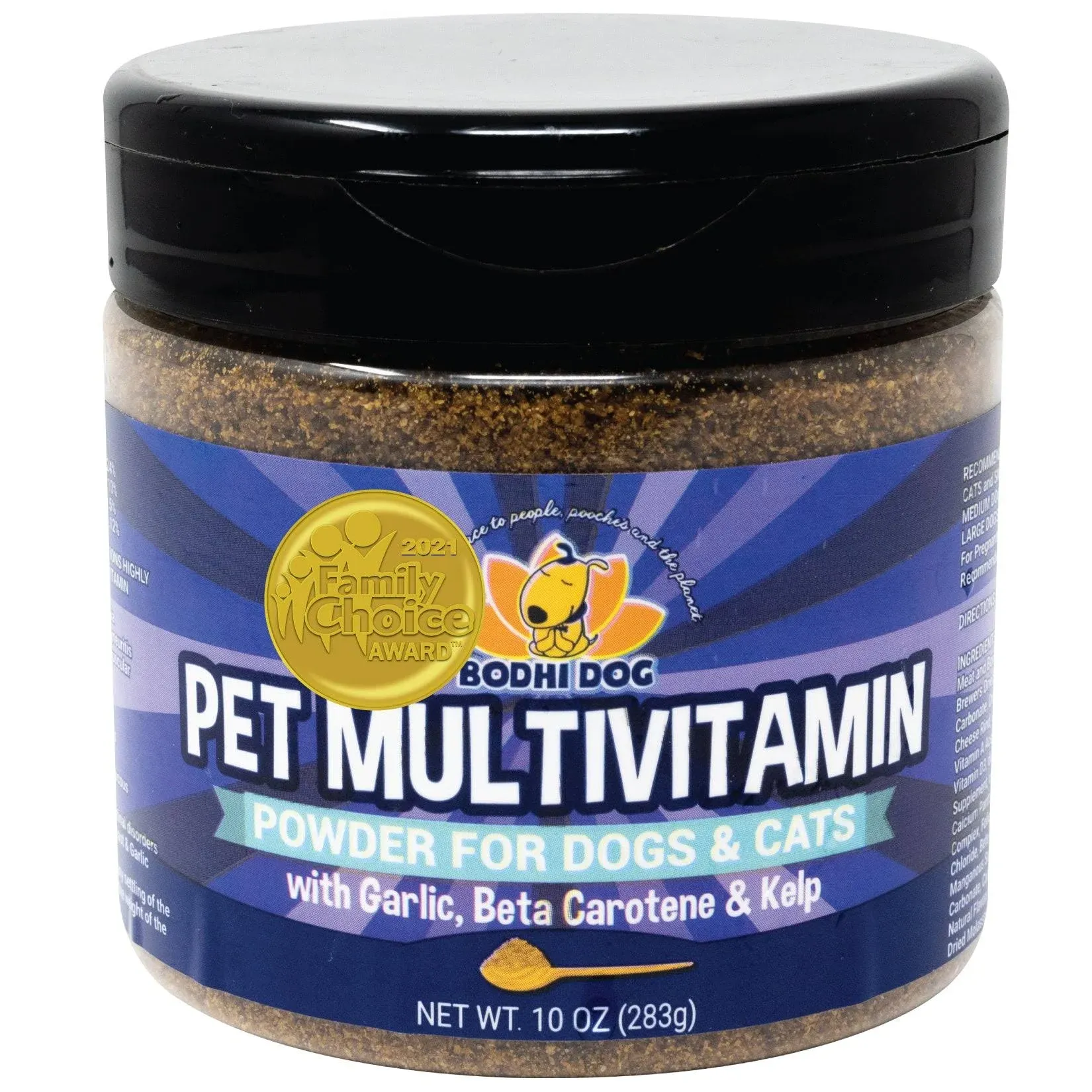 Bodhi Dog Pet Multivitamin Powder for Dogs and Cats | Minerals Vitamins Antioxidants and Enzymes for Skin Joint Hip Immune Heart and Brain