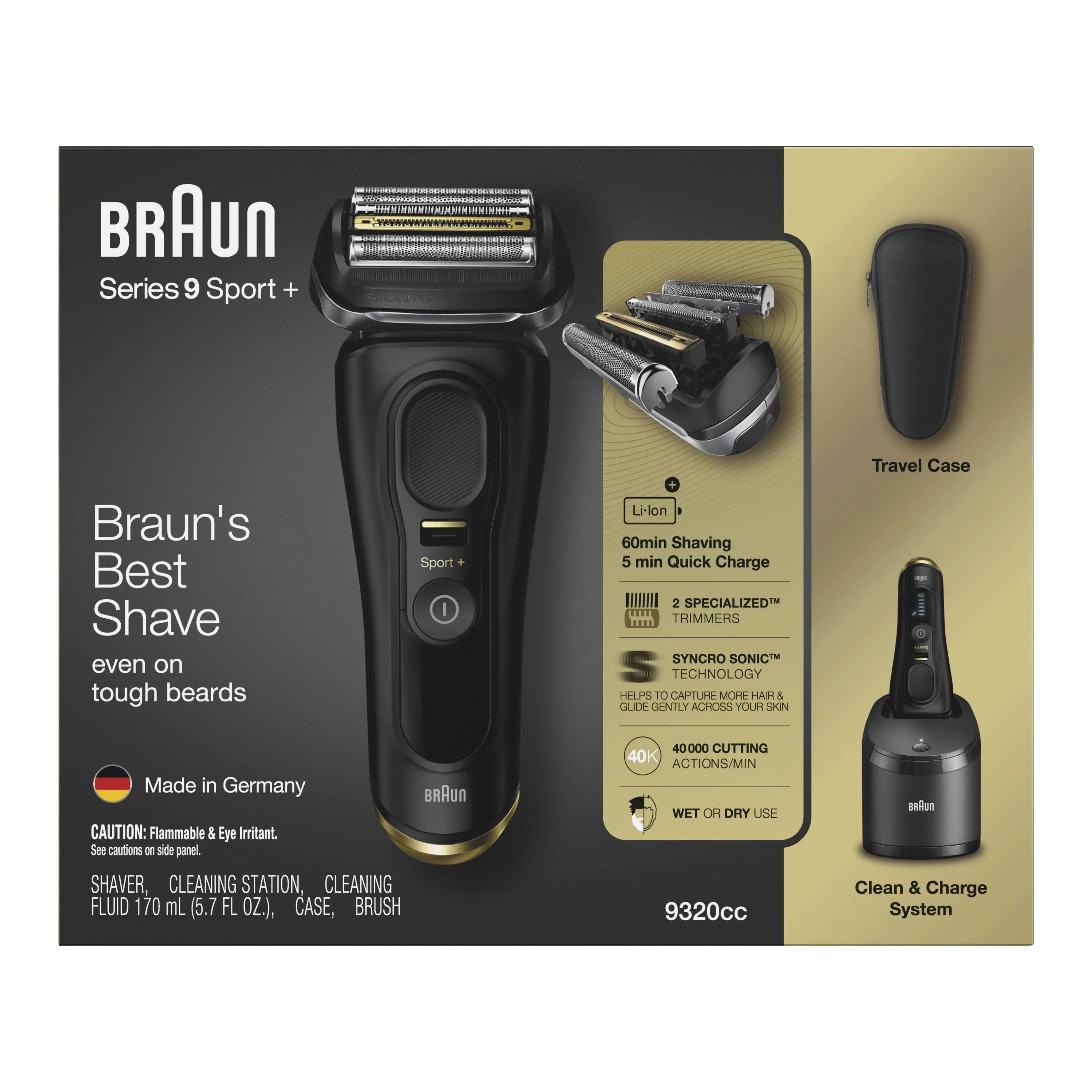 Braun Series 9 Shaver with Clean and Charge System 9310CC