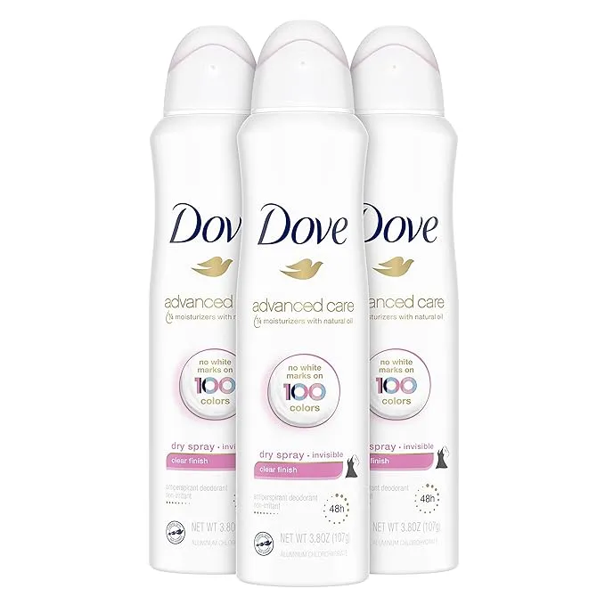 Dove Antiperspirant, 48H, Dry Spray, Invisible - 3.8 oz