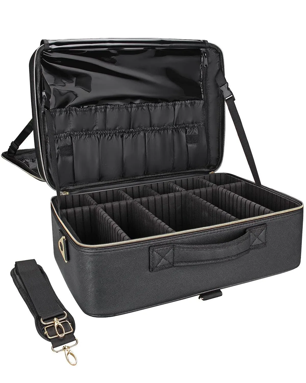 Relavel Multi-Purpose Makeup Case Extra Large / Black PU Leather