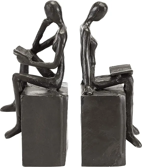 Man and Woman Reading on A Block Cast Iron Bookend Set
Man and Woman Reading on A Block Cast Iron Bookend Set