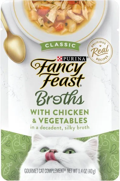Purina Fancy Feast Broths Wet Cat Food Complement Tuna