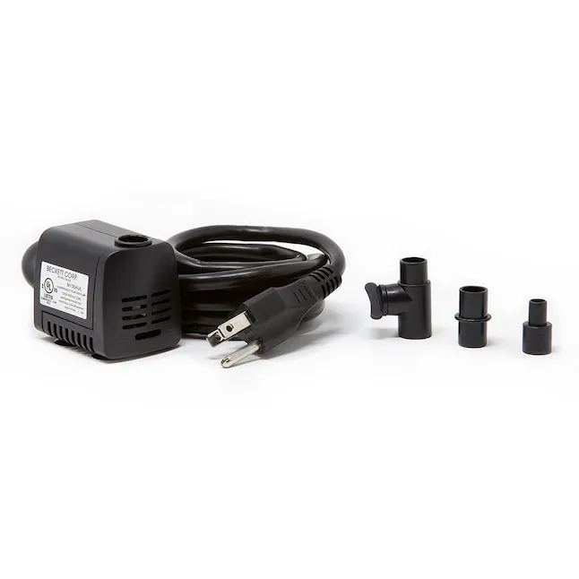 Beckett M160AUL Fountain pump Submersible Water Pump Max Flow 160 GPH, 8.4 Watt, Max Lift 4.1 Ft, for Fountain Fish Tanks Ponds, Black