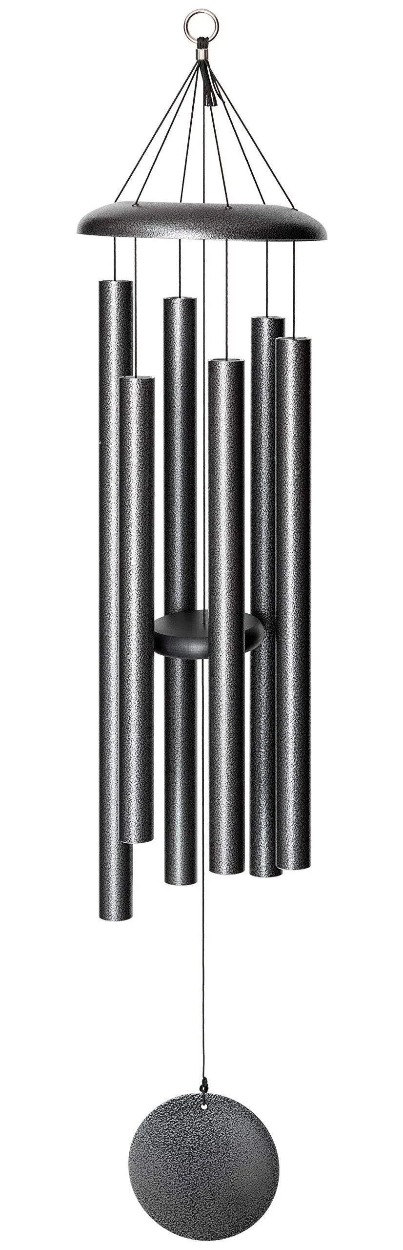 Corinthian Bells by Wind River - 44 inch Silver Vein Wind Chime for Patio, Backyard, Garden, and Outdoor décor (Aluminum Chime) Made in The USA