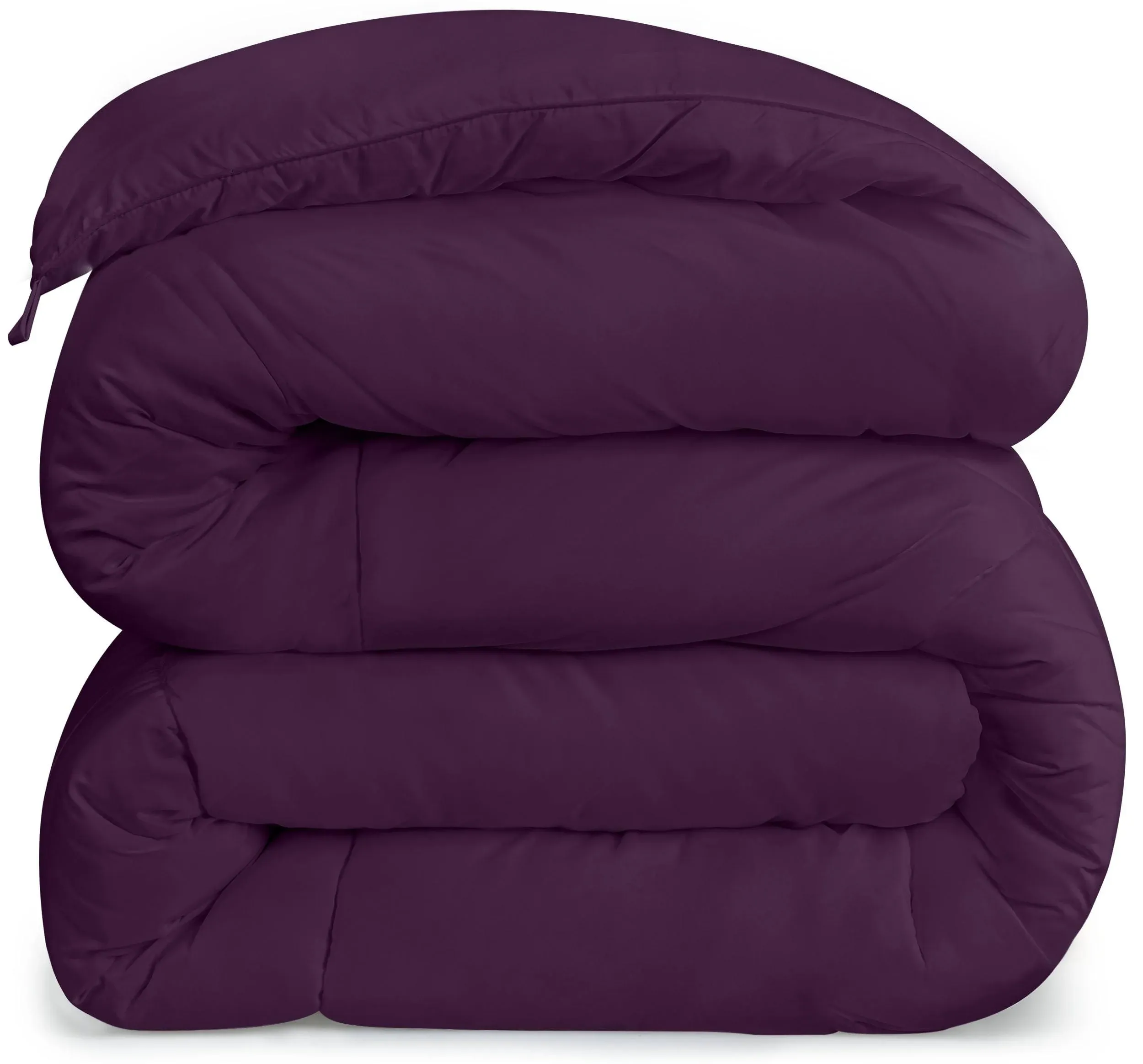 Utopia Bedding All Season 250 GSM Comforter - Plush Siliconized Fiberfill, King Size - Box Stitched (King/Cal King, Plum)