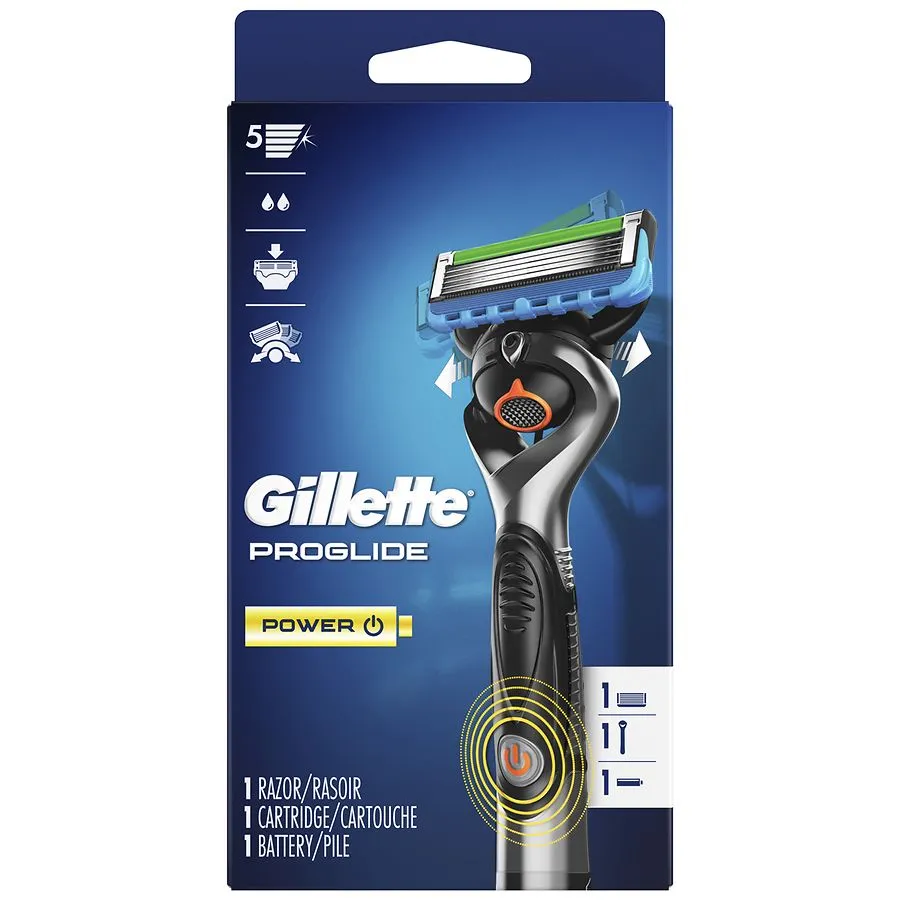 Gillette Fusion5 ProGlide Power Men's Razor, Handle & 1 Blade Refill