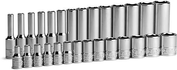 Capri Tools 1/4 in. Drive Master Chrome Sockets Set