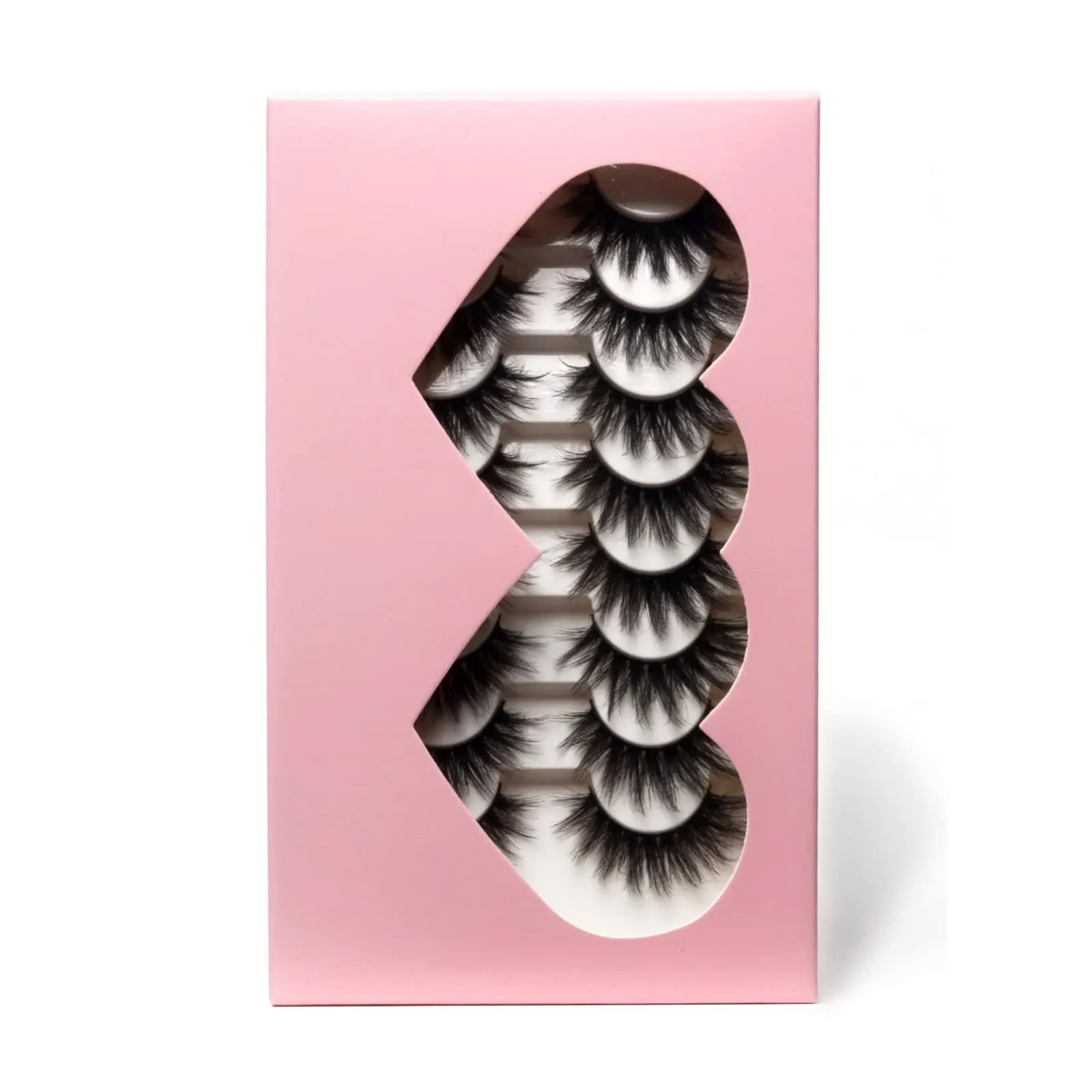 8 Pairs 3D Faux Mink Lashes Handmade Luxurious Volume Fluffy Natural F