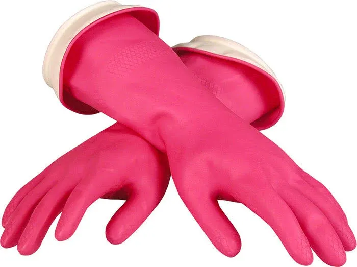 Cln Glove Ltx L Pnk