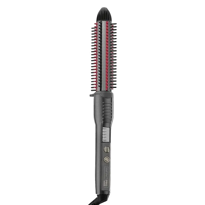Conair Infiniti Pro 1.25" Nano Tourmaline Ceramic Hot Air Brush, Anti-Static Technology, Purple