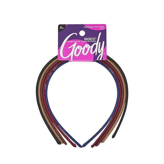 Goody Ouchless Classic Headband 5 Pack Assorted Colors ** Only 3 **