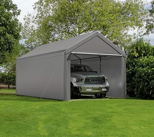 Carport 10'x20' heavy duty canopy steel, portable garage party tent