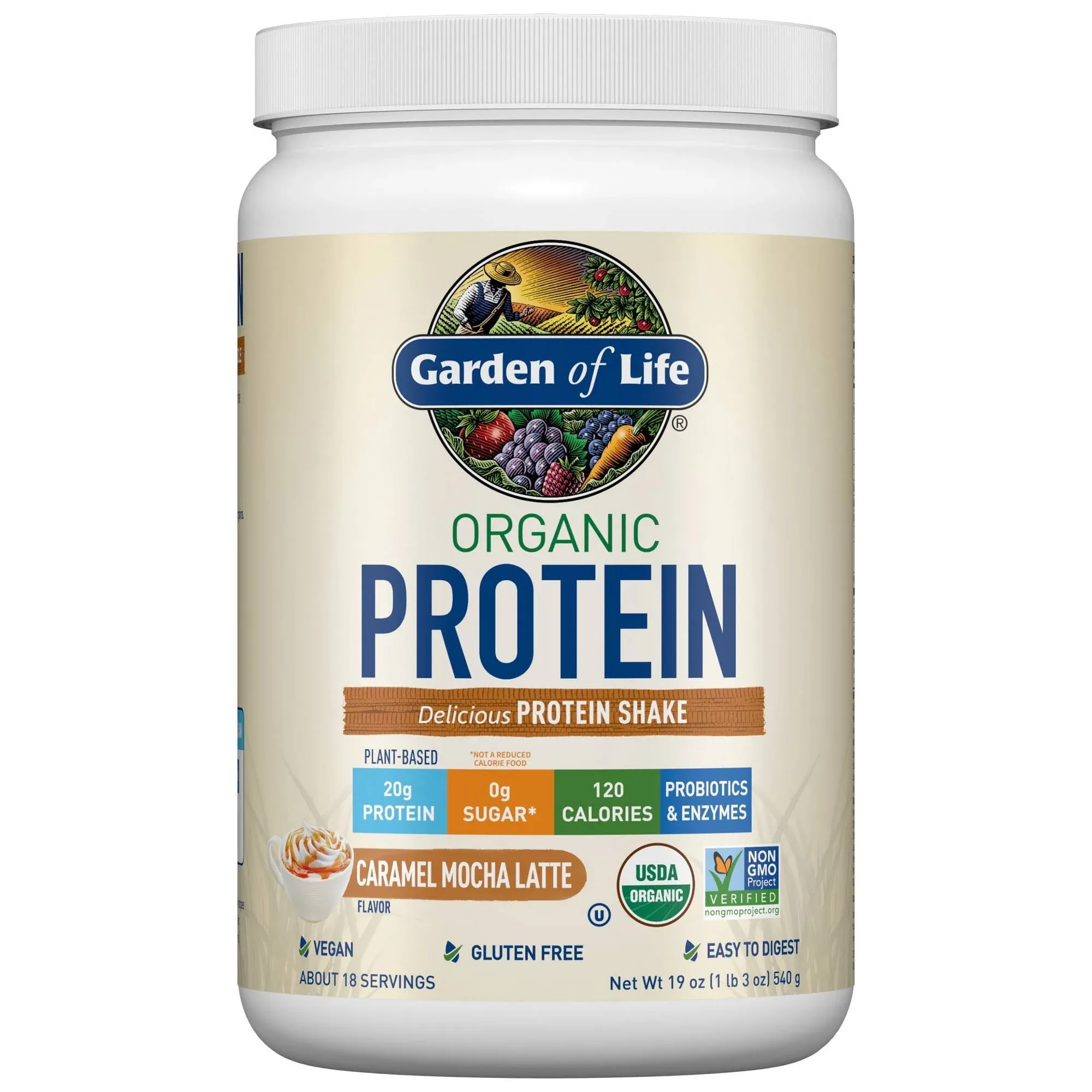 Garden of Life Organic Plant Based Protein - Snickerdoodle Cookie - 18oz