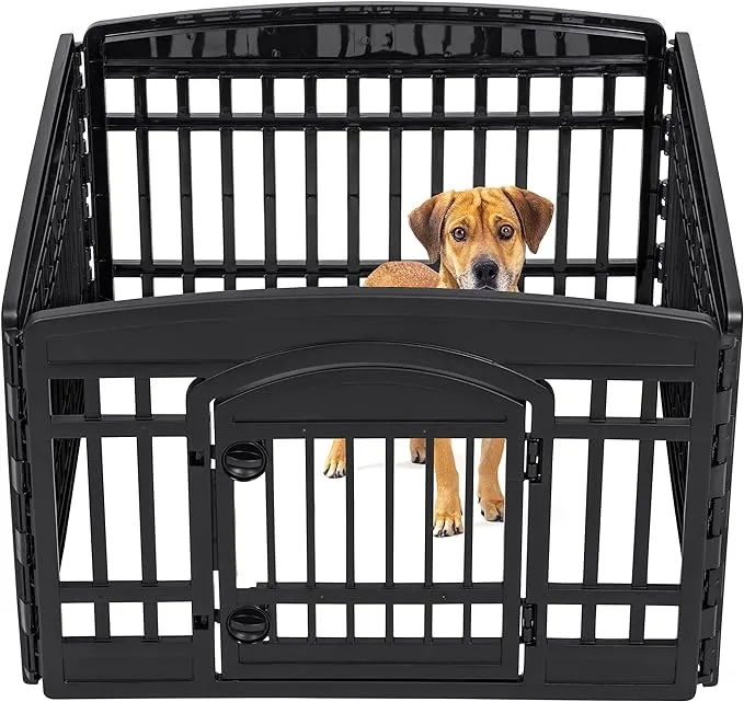 IRIS USA Panel Exercise Pet Playpen with Door